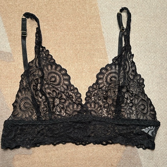 Black lace lingerie set, S - Picture 2 of 11